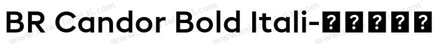 BR Candor Bold Itali字体转换